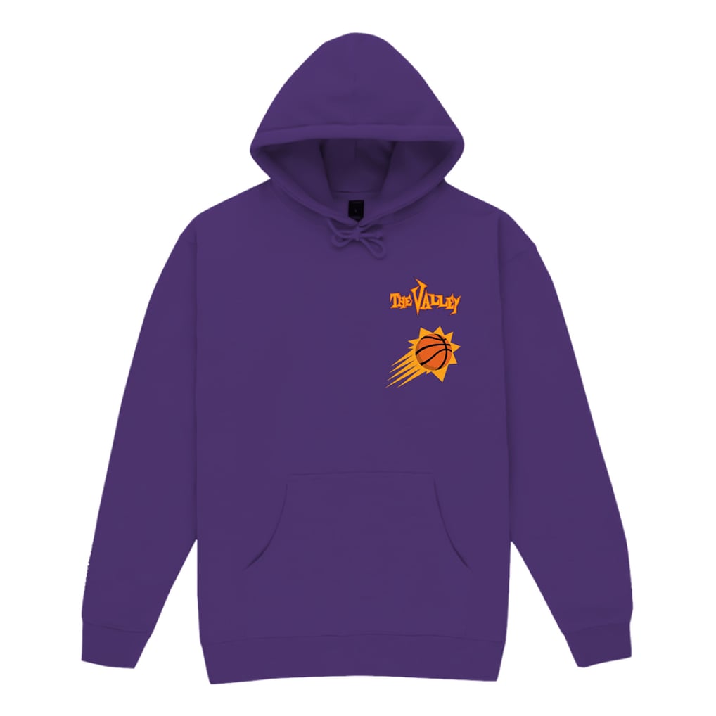 Phoenix Suns Bleacher Report x Mitchell & Ness Unisex Backstage Crew Pullover Hoodie - Purple